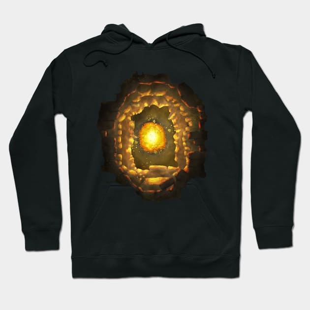 Fiery Temple Hoodie by SuRReal3D